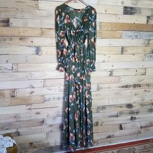 'Isn't It Iconic' Green Floral Maxi Dress SMAL